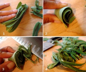 Chiffonade Slice
